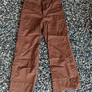 Lightweight Wide-Leg Crop Chino